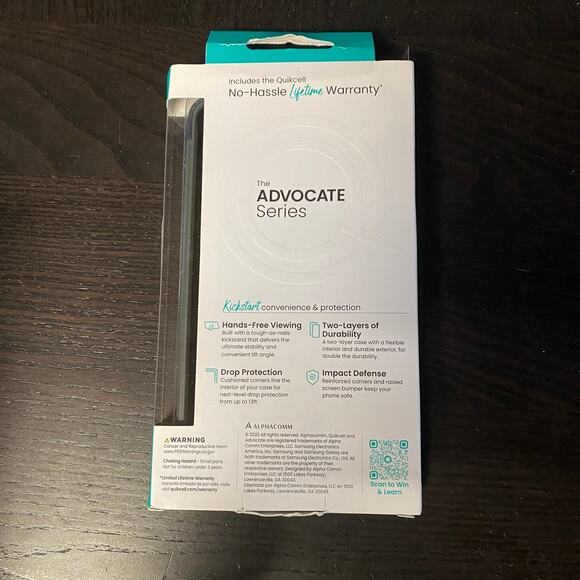 New QuikCell Advocate Two-Layer Kickstand Case for Samsung Galaxy A13 Slate Blue - Picture 4 of 4